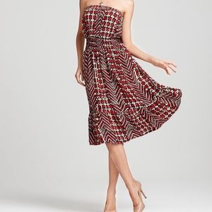 Parker Strapless Silk Dress